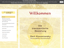 Tablet Screenshot of die-therapeutische-beziehung.de
